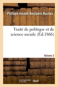  Hachette BNF - Traité de politique et de science sociale - Volume 2.