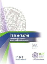 Camille Riquier - Transversalités N° 148, janvier-février 2019 : Une ontologie trinitaire - Autour de Klaus Hemmerle.