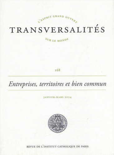 Vincent Holzer - Transversalités N° 168, janvier-mars 2024 : Entreprises, territoires et bien commun.