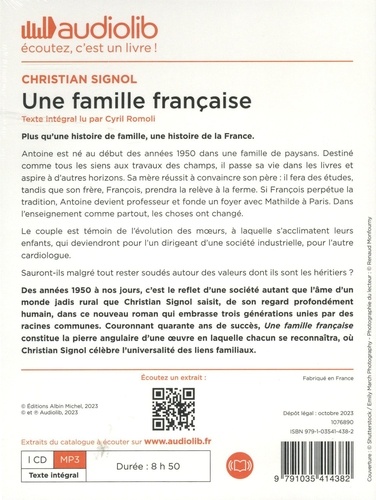 Une famille française  avec 1 CD audio MP3