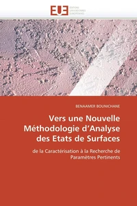 Vers une nouvelle méthodologie d analyse des etats de surfaces