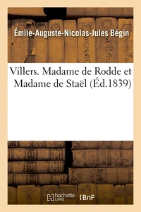 Villers. Madame de Rodde et Madame de Staël
