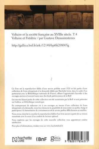 Voltaire et la société française au XVIIIe siècle. Tome 4, Voltaire et Frédéric
