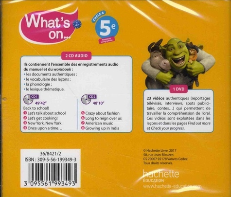 What's on... 5e A1-A2  1 DVD + 2 CD audio