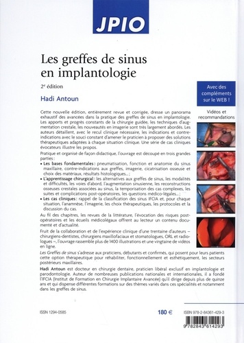 Les greffes de sinus en implantologie 2e édition