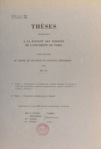 Perturbation des bandes de rotation-vibration de quelques molécules diatomiques polaires comprimées et "paires orbitantes" à rotation "bloquée"