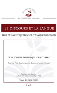 Le discours politique identitaire