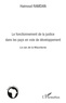 Haimoud Ramdan - Le fonctionnement de la justice dans les pays en voie de développement - Le cas de la Mauritanie.