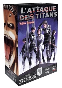 Hajime Isayama - L'attaque des titans  : Coffret en 4 volumes - Tomes 23, 24, 25 et 26.