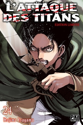 Hajime Isayama - L'attaque des titans Tome 24 : Edition limitée - Avec une jaquette réversible et 6 badges exclusifs inclus !.