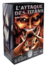 Hajime Isayama - L'attaque des titans Tomes 31 à 34 : Coffret en 4 volumes.
