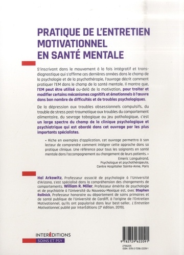 Pratique de l'entretien motivationnel en santé mentale 2e édition