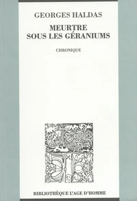 Meurtre sous les géraniums