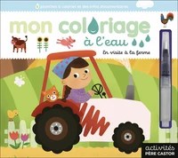 Mon coloriage à l'eau - En visite à la ferme