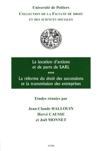 La location d'actions et de parts de SARL