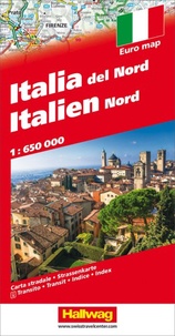  Hallwag International - Italie du Nord - 1/650 000.