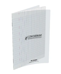 CAHIER PIQUE CONQUERANT PP 17*22 96 PAGES SEYES INCOLORE