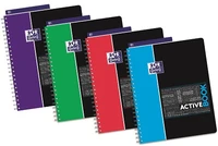Cahier oxford etudiant activebook - 24x29,7 cm - 4 trous - 160 pages seyès 90g - coloris assortis