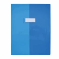 Cristal Luxe - protège-cahier transparent 24x32cm - bleu
