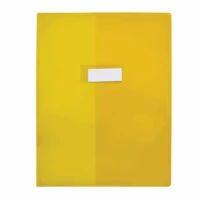 Cristal Luxe - protège-cahier transparent 24x32cm - jaune