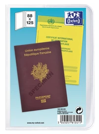Etui de protection pour passeport - 8,8x12,5 cm