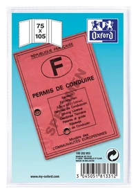 Etui permis conduire oxford pvc200 incolore