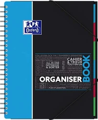 Organiserbook oxford etudiant integrale 4 trous 245x310 160p optik p. seyes+tag polypro assorti