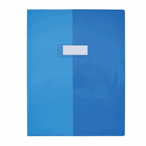 HAMELIN - Protège-cahier transparent bleu - 21x29,7cm