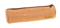 Trousse ronde en cuir naturel L'Etudiant