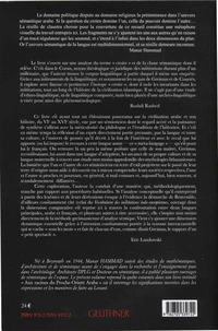 Sémantique des institutions arabes (du croire, du pouvoir)
