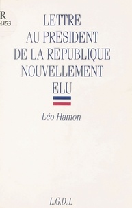  Hamon - Lettre au Président de la République nouvellement élu.