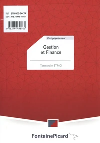 Gestion et Finance Terminale STMG