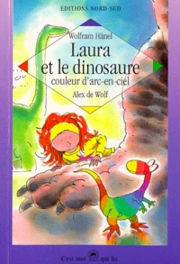 Laura et le dinosaure couleur d'arc-en-ciel