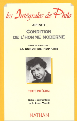 Hannah Arendt Condition De L Homme Moderne www.decitre.fr