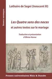 Les Quatre sens des noces et autres textes sur le mariage
