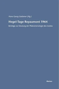 Hegel-Tage Royaumont 1964