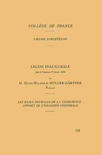 Les bases neuronales de la conscience : apport de l'imagerie cérébrale.