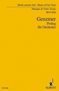 Harald Genzmer - Music Of Our Time  : Prolog - GeWV 109. orchestra. Partition d'étude..