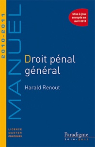 Harald Renout - Droit pénal général 2010-2011.