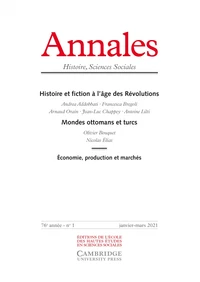 Histoire et fiction à l'âge des révolutions ; Mondes ottomans et turcs