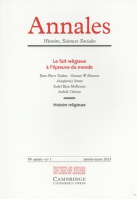 Vincent Azoulay - Annales Histoire, Sciences Sociales N° 1, janvier-mars 2023 : Le fait religieux à l'épreuve du monde.