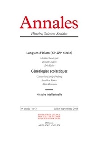  EHESS - Annales Histoire, Sciences Sociales N° 2015/3 : Langues d'islam (XIe-XVe siècle).