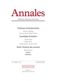  EHESS - Annales Histoire, Sciences Sociales N° 2016/2 : .