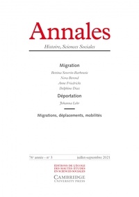 Vincent Azoulay - Annales Histoire, Sciences Sociales N° 3/4, juillet-septembre 2021 : Migrations, déplacements, mobilités.