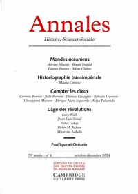 Annales Histoire, Sciences Sociales N° 4/2024
