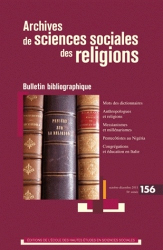 Pierre Lassave - Archives de sciences sociales des religions N° 156, Octobre-déce : Bulletin bibliographique.