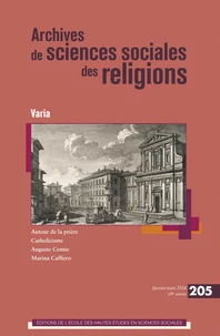 Archives de sciences sociales des religions N° 205