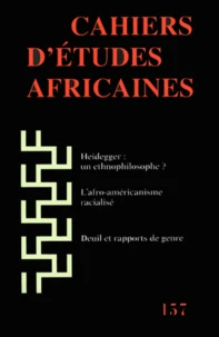 Cahiers d'études africaines N° 157/2000