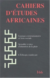 Cahiers d'études africaines N° 166