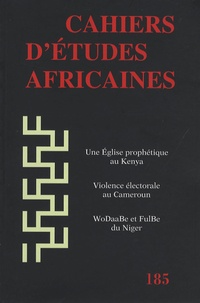 Barbara Morovich - Cahiers d'études africaines N° 185 : .